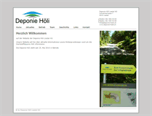 Tablet Screenshot of deponie-hoeli.ch